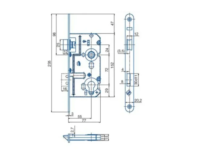Hobes K 221 zadl. zámek