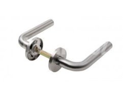 Dveřní kování Assa Abloy AHW500 klika/klika tvar J kulatá rozeta