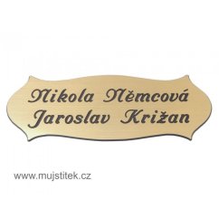 Štítek na dveře vzor Piškot DP205