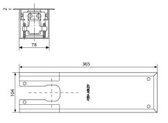 DC475 krycí plech pro podlahový zavírač