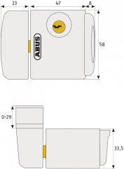 ABUS FTS3003 přídavný zámek na okna/dveře