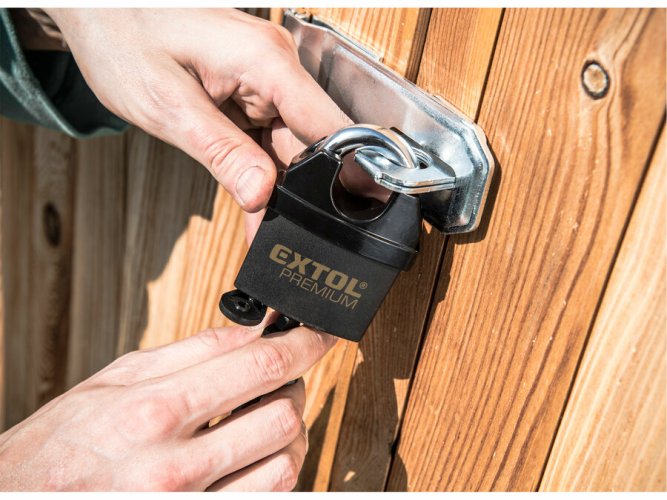 Visací zámek Extol Premium 50mm voděodolný 4 kl.