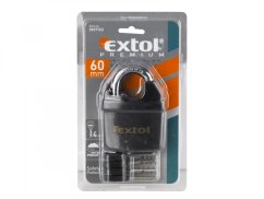 Visací zámek Extol Premium 60mm voděodolný 4 kl.