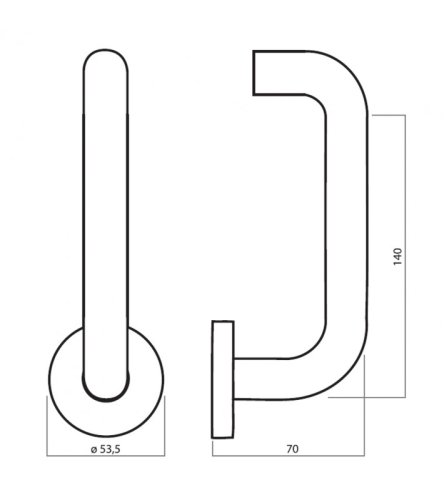 Holar METAL TUBE MT 02 LIGHT s hranatou rozetou
