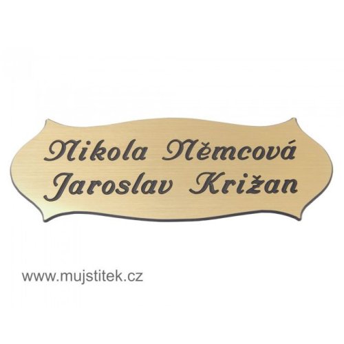 Štítek na dveře vzor Piškot DP205