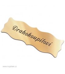 Štítek na dveře vzor Mašle DP381